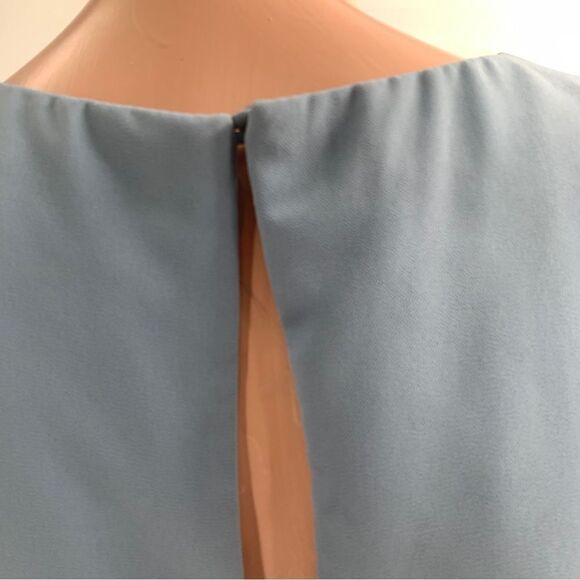 Lulu’s SIZE XS Powder Blue Sleeveless nw/Open Back Detail andDefined Waist Gown - Picture 9 of 10